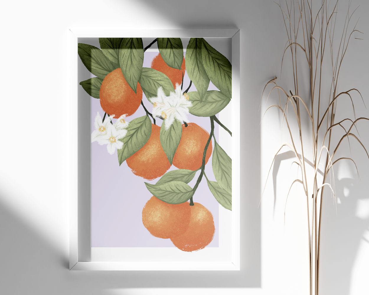 Orangen Illustration Poster B2