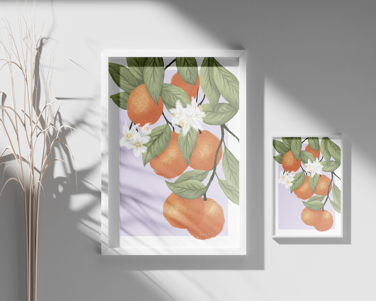 Orangen Illustration Poster B2