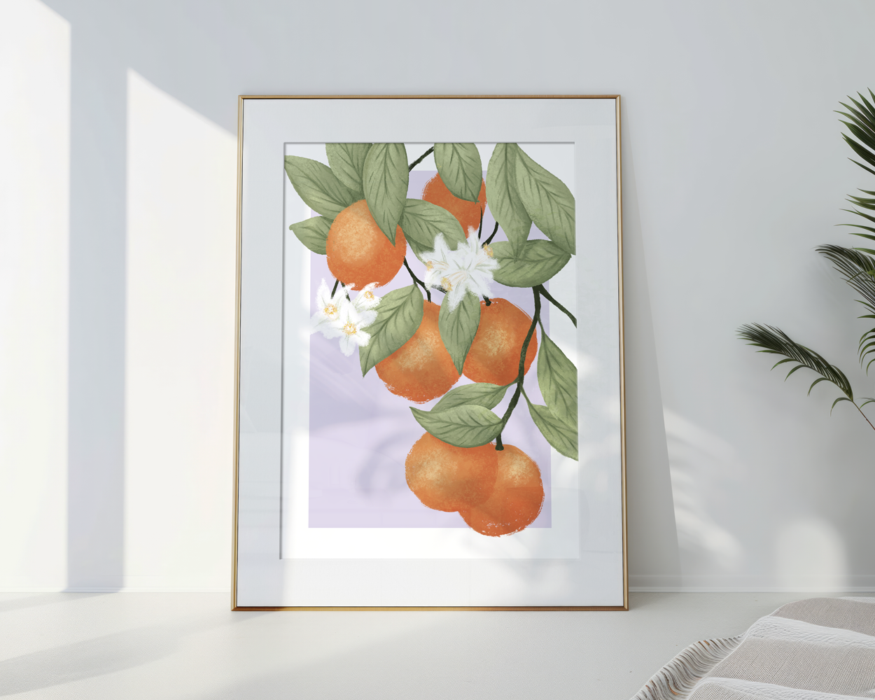 Orangen Illustration Poster B2