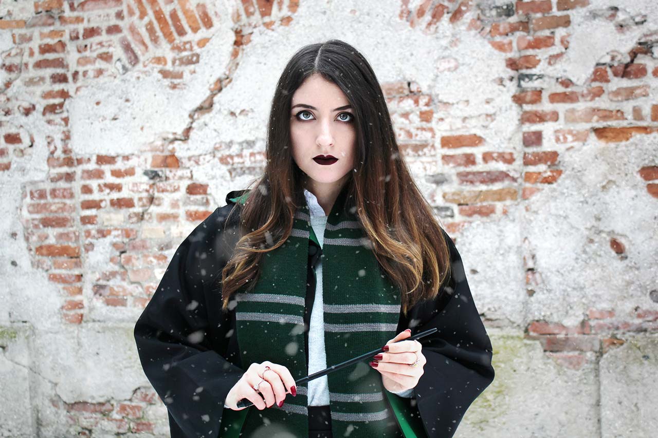 Slytherin Cosplay - Die Schülerin Aus Dem Hause Slytherin