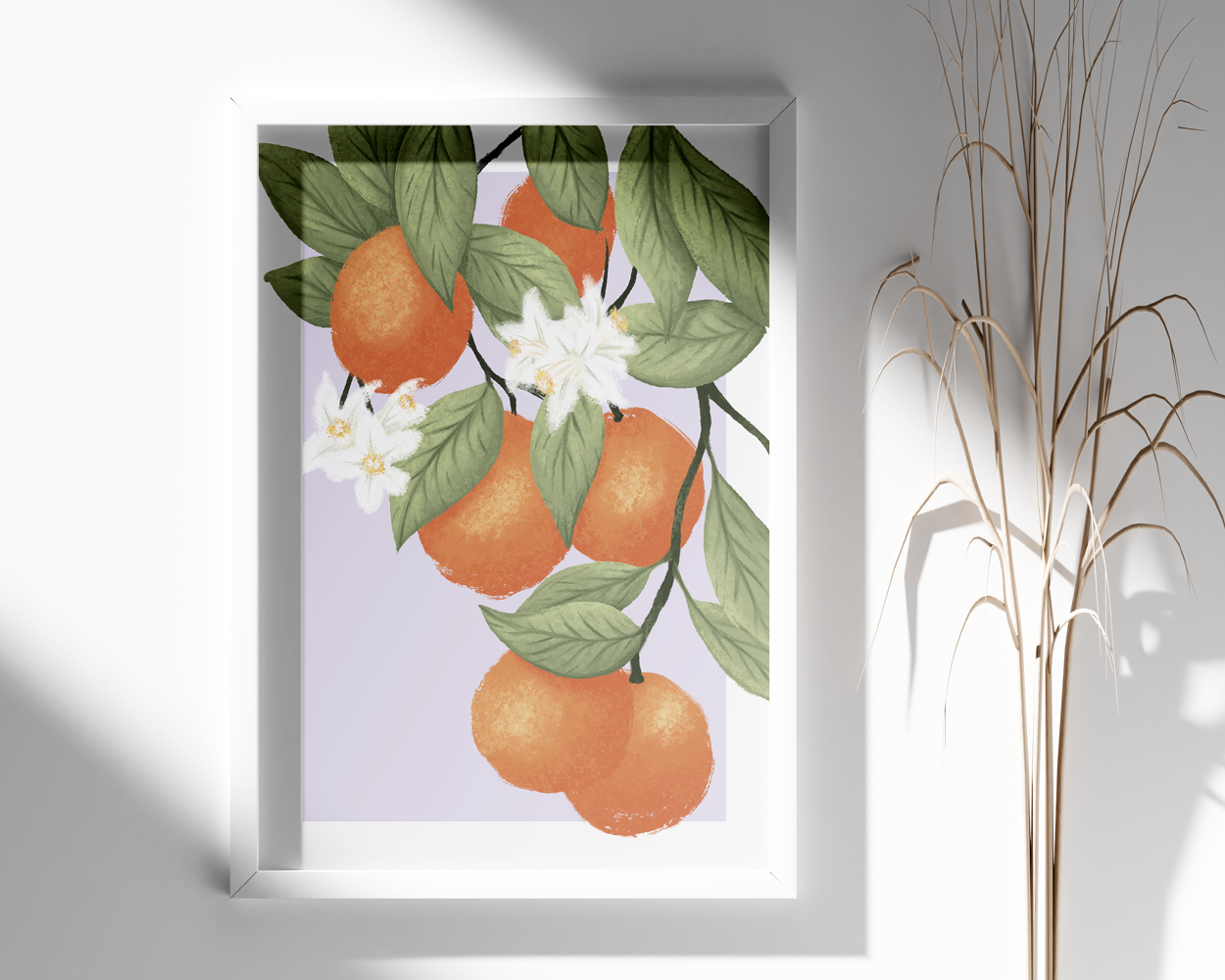 Orange Illustration Poster