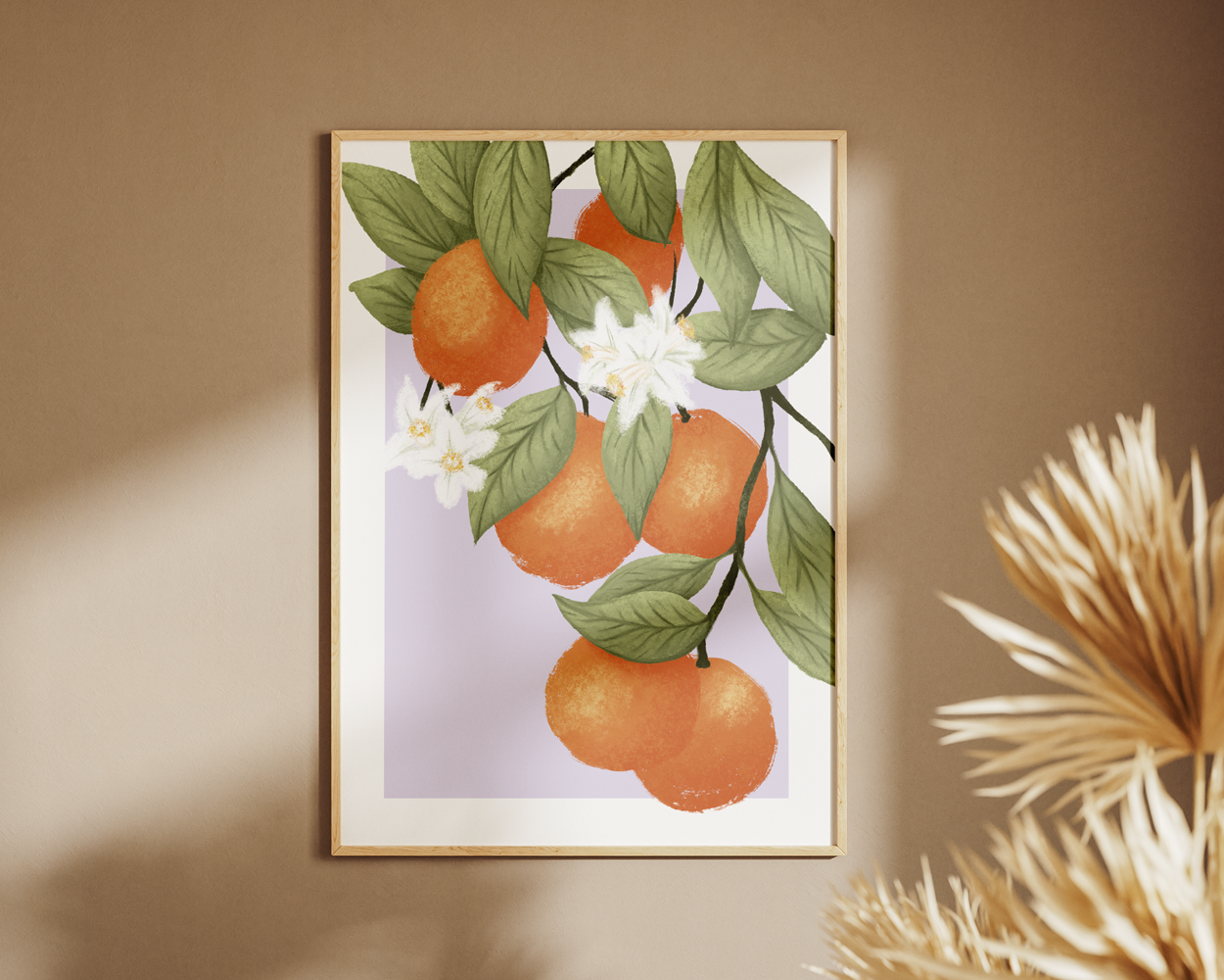 Orangen Illustration Poster