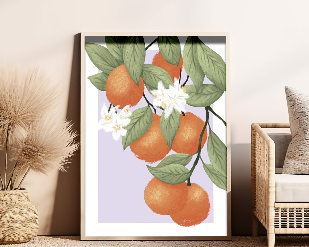 Orange Illustration Poster