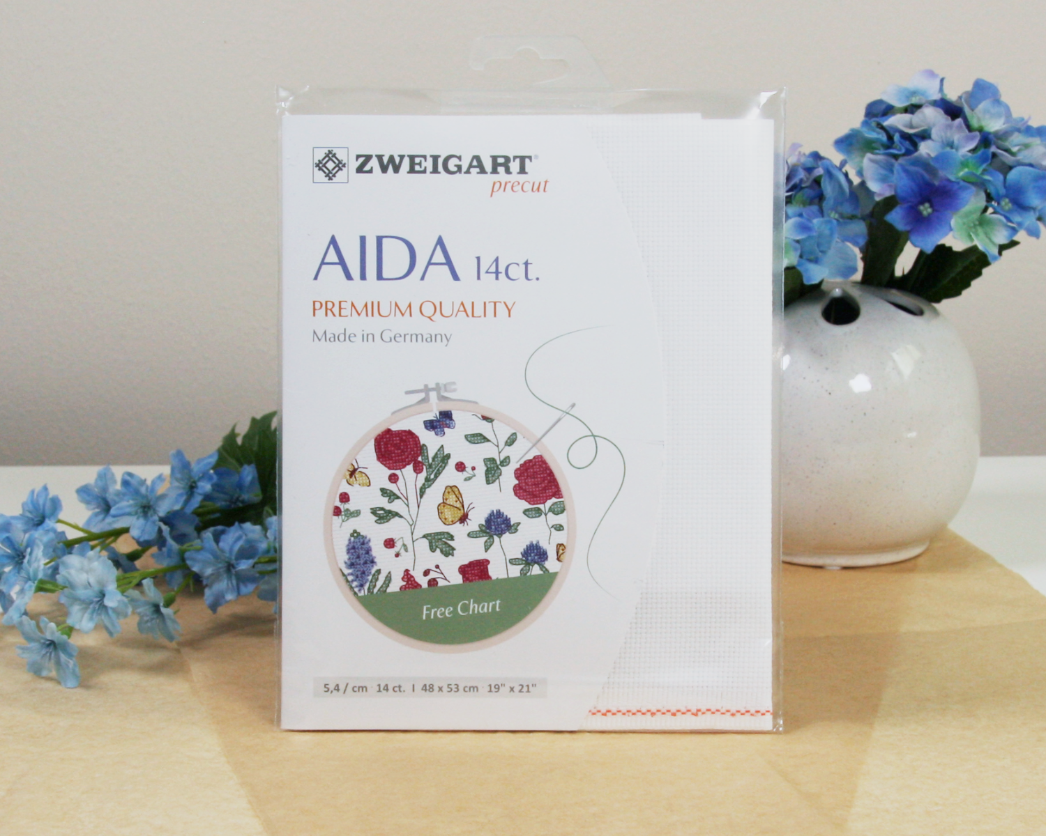 Zweigart Aida Stickstoff 14ct - 48x53cm