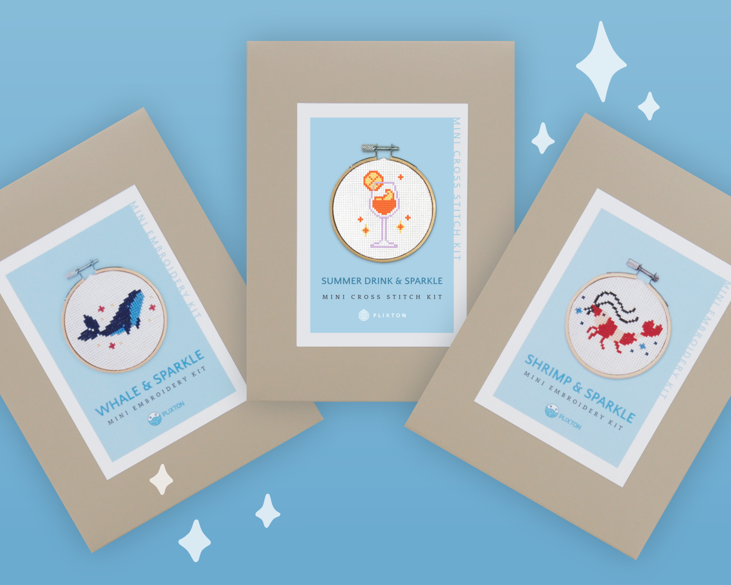 Mini Kreuzstich-Set Bundle